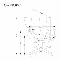 Křeslo ORINOKO béžová