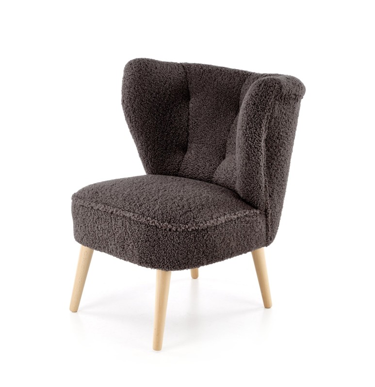 Křeslo MOCCA tmavě hnědé