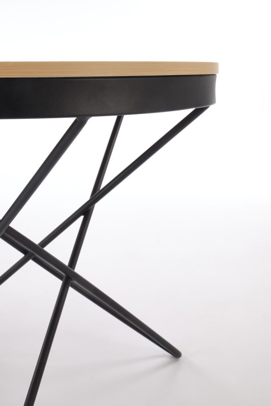 Konferenční stolek LEILA přírodní/černá