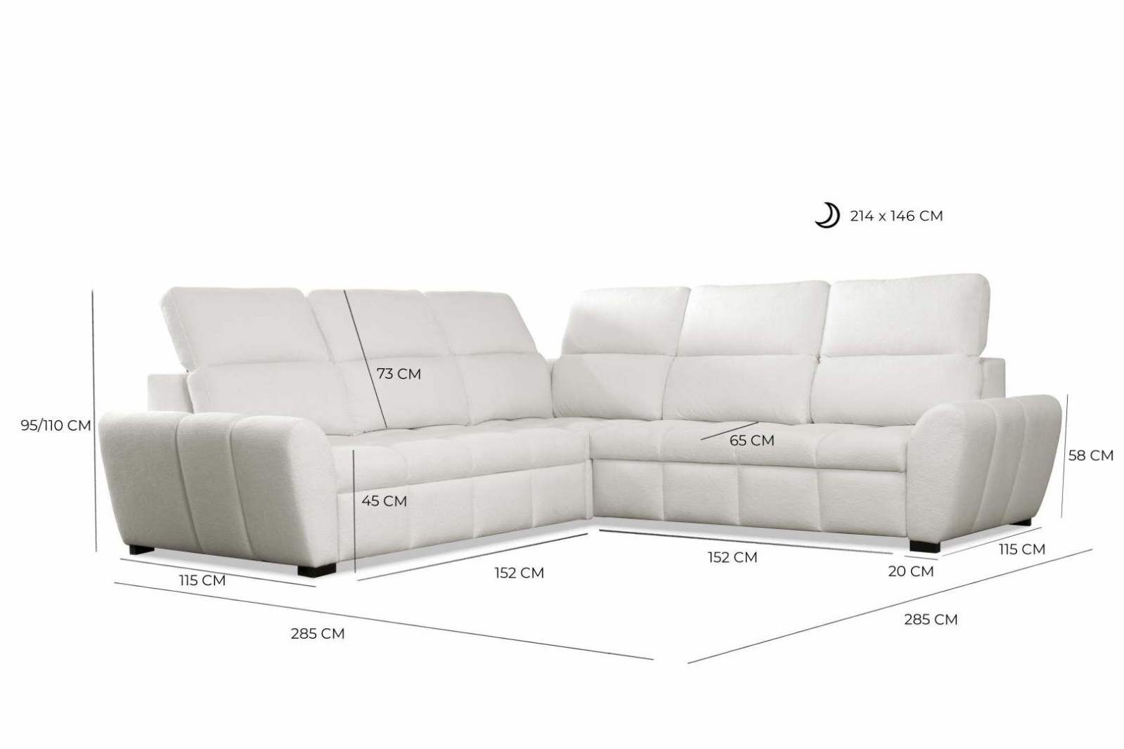 Rohová sedací souprava AURO