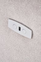 Křeslo ušák CARINIO světle béžové