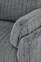 Křeslo ušák PEGAS šedé