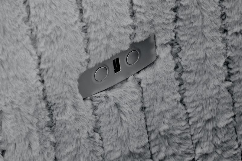 Křeslo ušák PEGAS šedé