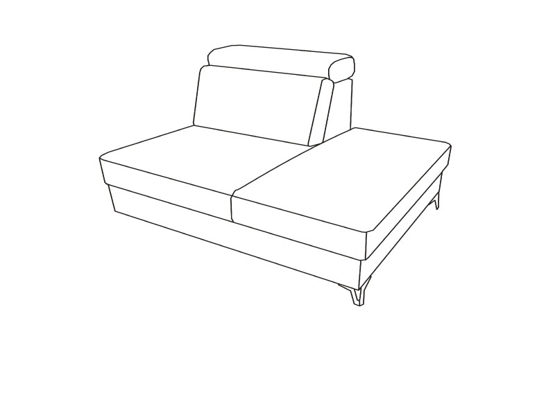 Sedací souprava ASPEN program - element 1HOBKR