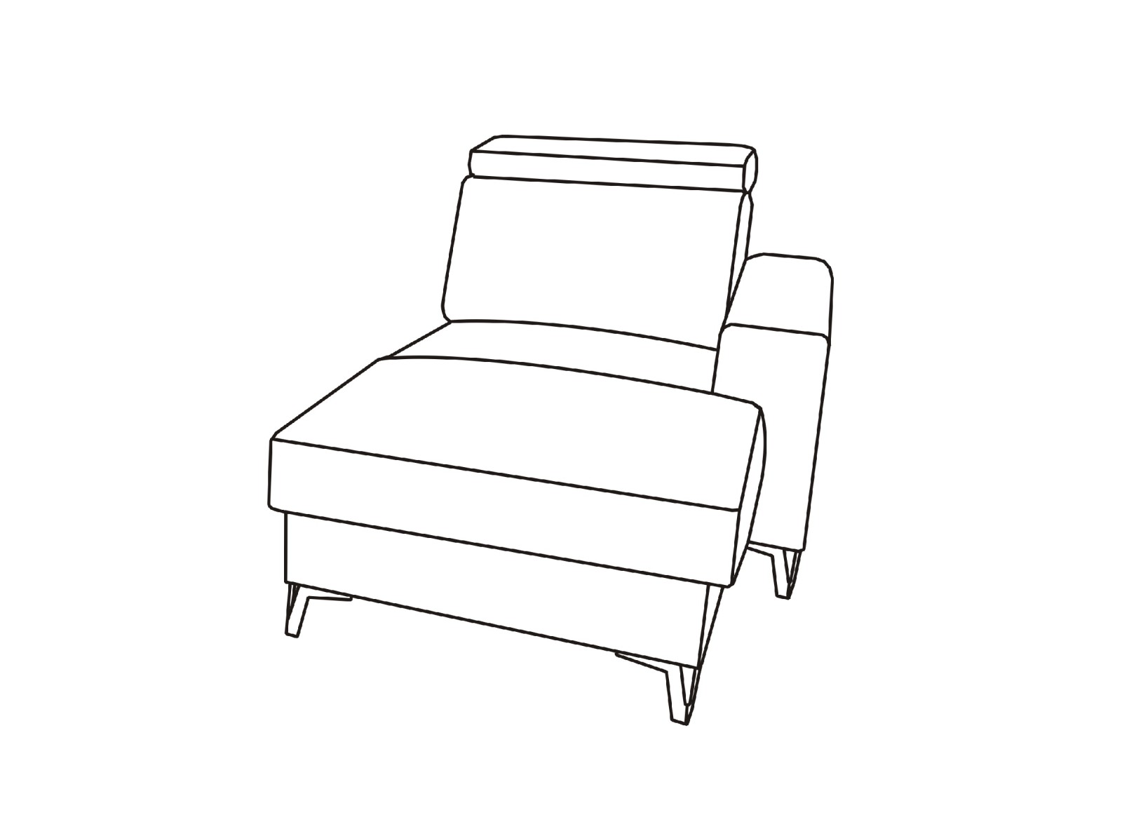 Sedací souprava ASPEN program - element OBKR