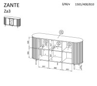 Komoda ZANTE 3