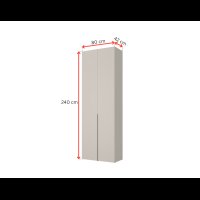 Šatní skříň SLLIM dvoudveřová S02