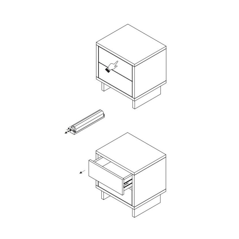 Noční stolek NOMAN N09
