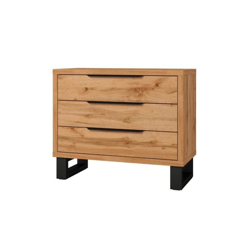 Komoda HALES dub wotan/černá