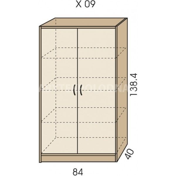 Policová skříň JIM 5 X 09
