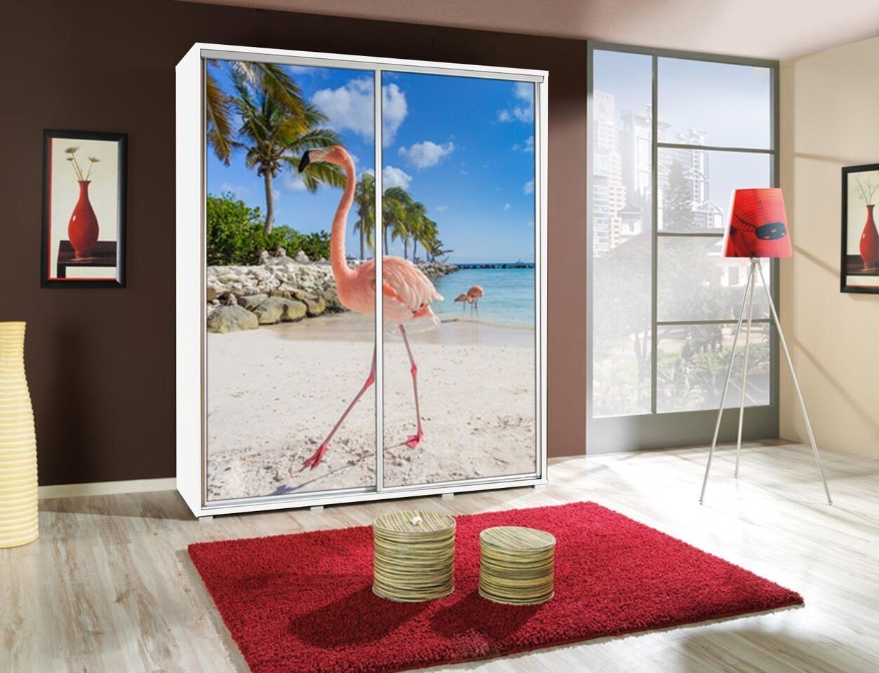 Šatní skříň PEM 155 PLAMEŇÁK