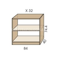 Komoda otevřená JIM 5 X 32
