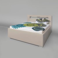 Čalouněná postel AVA LERYN 160 LED Osvětlení