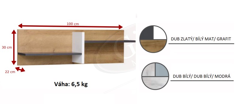 Závěsná police MAMONE