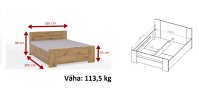 Manželská postel BONNO