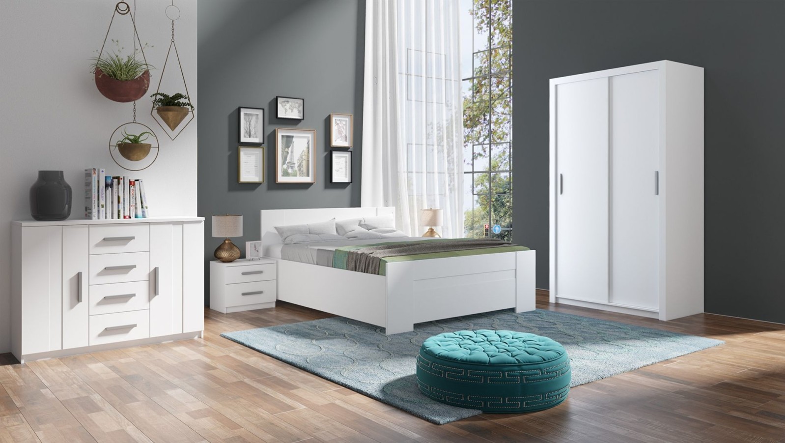 Posuvná šatní skříň BONNO 120