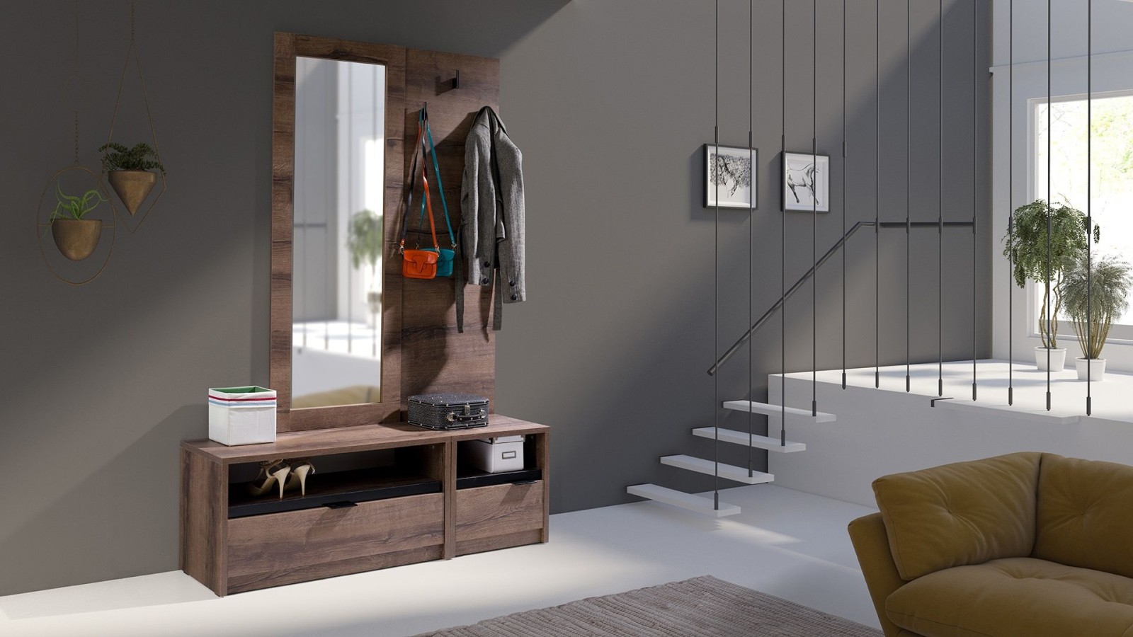 Závěsné zrcadlo DANVER D-04