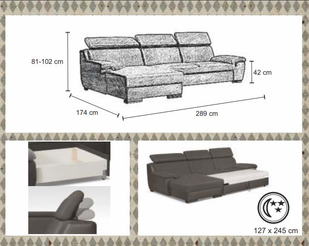 Rohová sedací souprava DELUXE III.