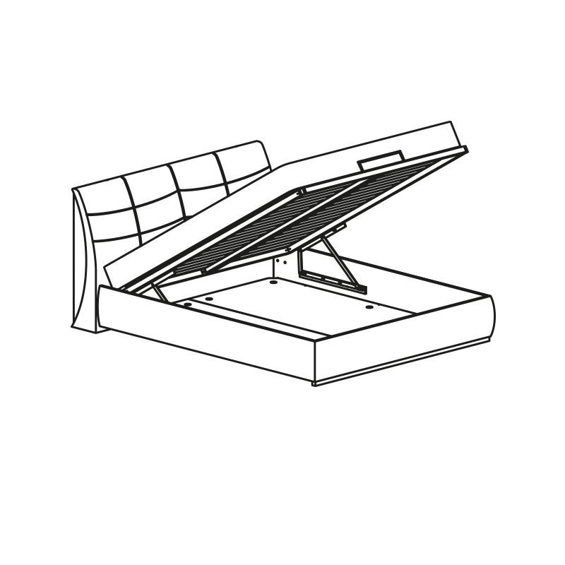 JEDNOLŮŽKOVÁ POSTEL APOLO S