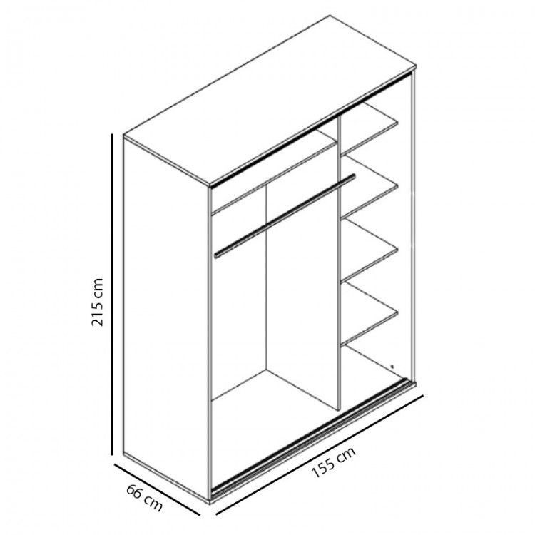 Šatní skříň PENELOPE 155