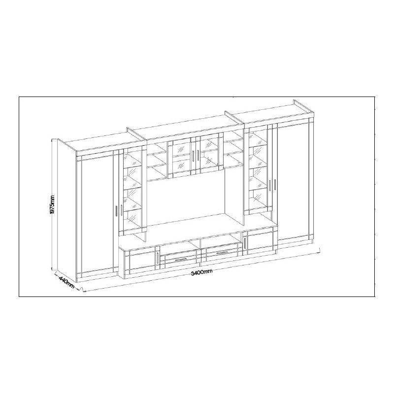 Obývací stěna PARISS