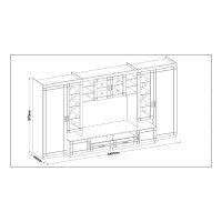 Obývací stěna PARISS