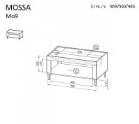 Konferenční stolek MOSSA 9