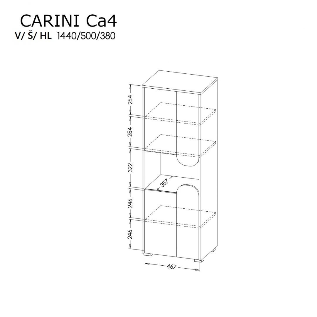 Skříňka CARINI 4