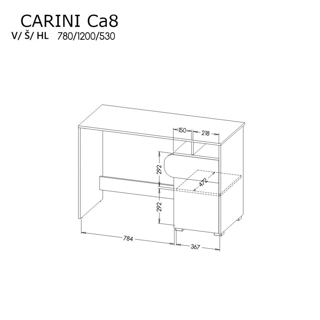 Pracovní stůl CARINI 8