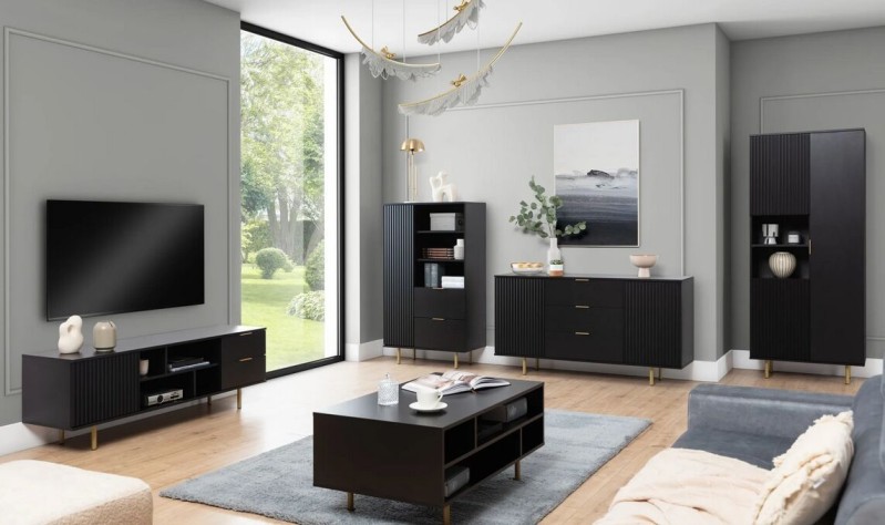 Obývací sestava Nubi Černá