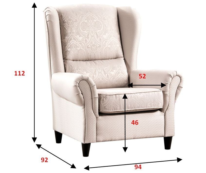 Křeslo - ušák BARON 1S