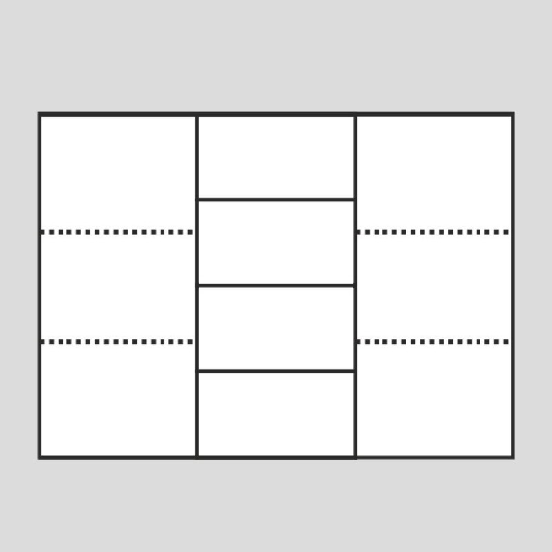 Komoda REA AMY 8 - EXPRESNÍ DODÁNÍ