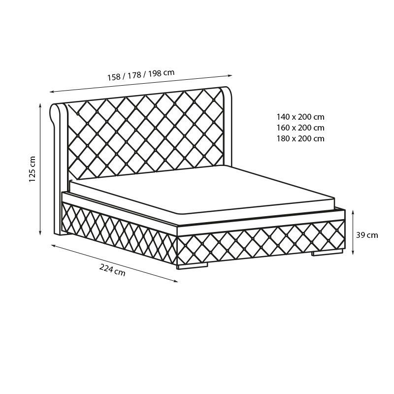 MANŽELSKÁ POSTEL ROMI