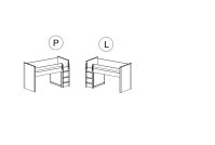 Postel patrová s výsuvným stolem GUMI 15