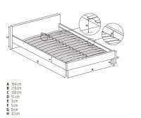 Manželská postel VALENTINA