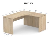 REA PLAY - Rohový psací stůl SRD