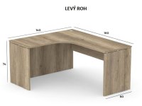 REA PLAY - Rohový psací stůl SRD