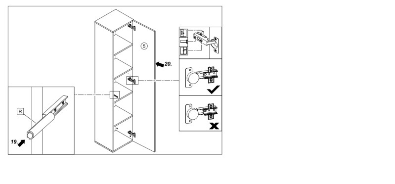 Univerzální skříňka REA REBECCA 5K + 5D