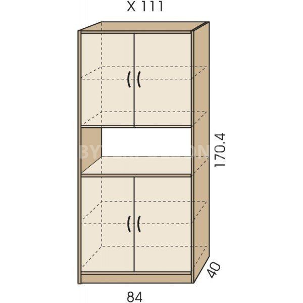 Kombinovaná skříň JIM 5 X 111