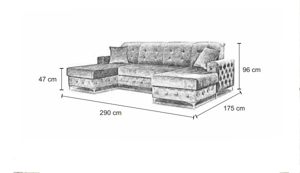 Sedací souprava WERSO do U
