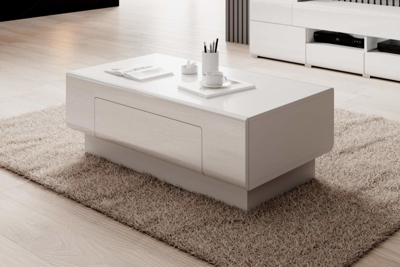 TOLEDO Obývací sestava Bílá/ bílý lesk