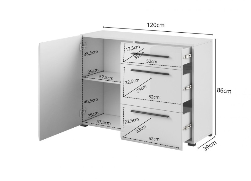 Komoda II TULSA Dub Grandson