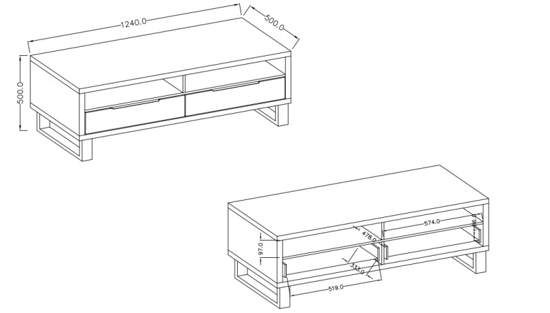 Obývací sestava HALLE II Dub Wotan