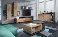 TV komoda BOTA Antracit - Dub Ribbec