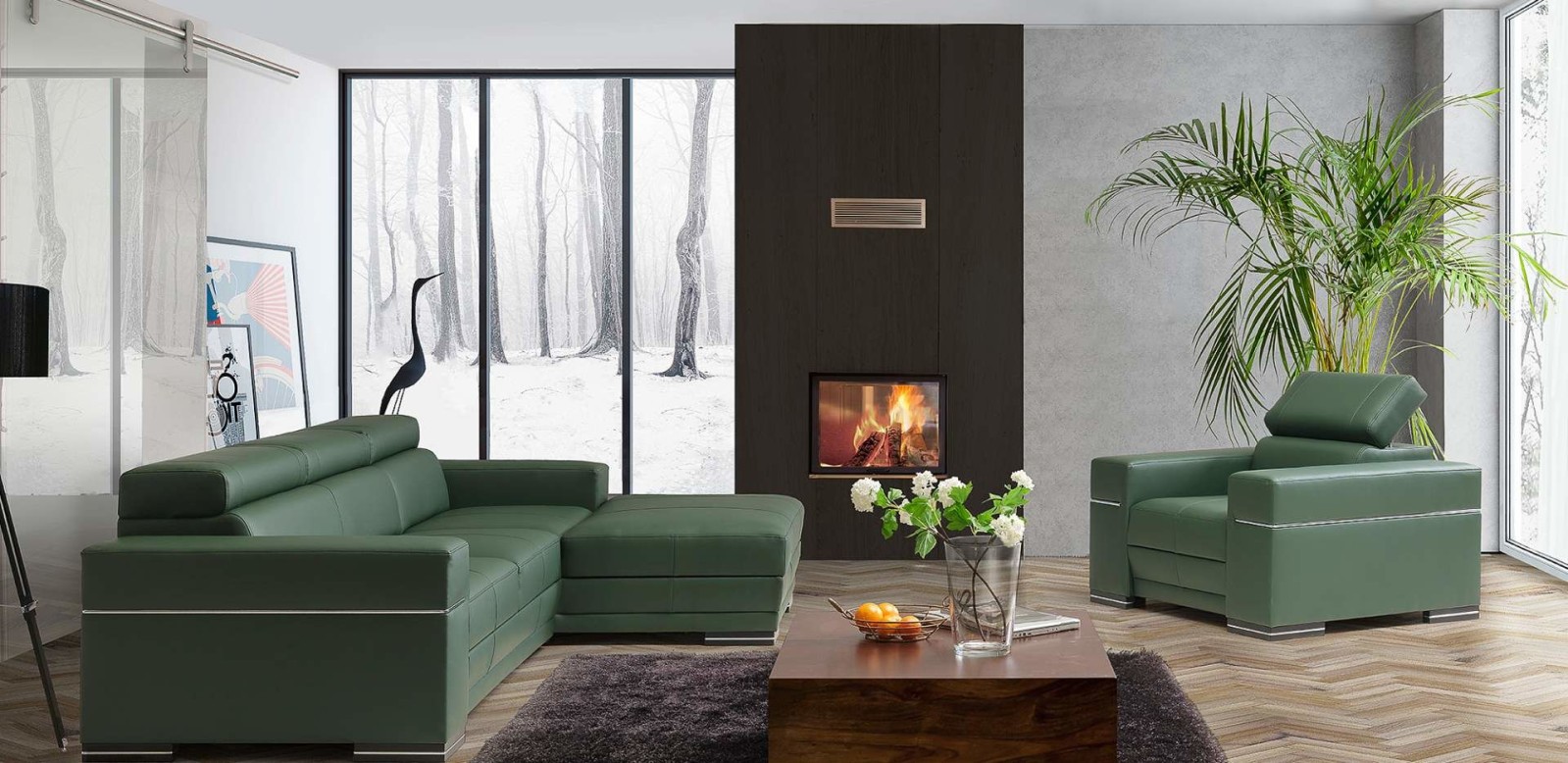 Kožená sedací souprava PARIS 2