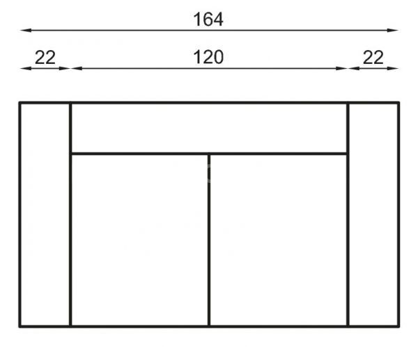 Kožená pohovka IRIS 2