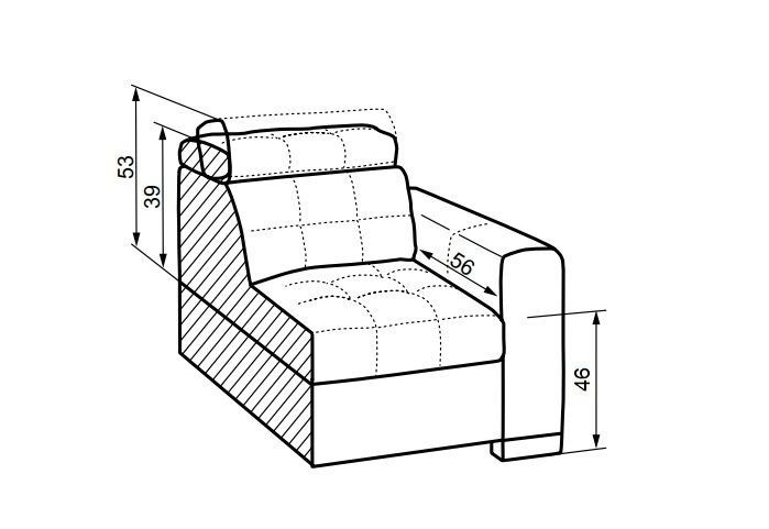 Kožená pohovka IRIS 3