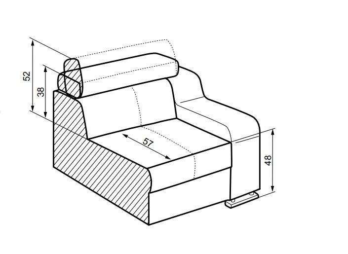 Kožená pohovka OSCAR 2
