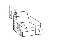 Kožená sedací souprava VENNTO 1