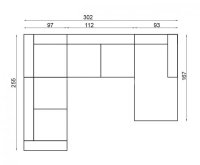 Kožená sedací souprava VENNTO do U 3